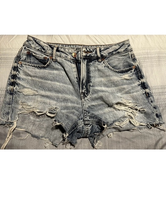 American Eagle By Payless Pants - American Eagle Comfort Stretch WaistbaDistressed Light Blue Denim Women's Shorts